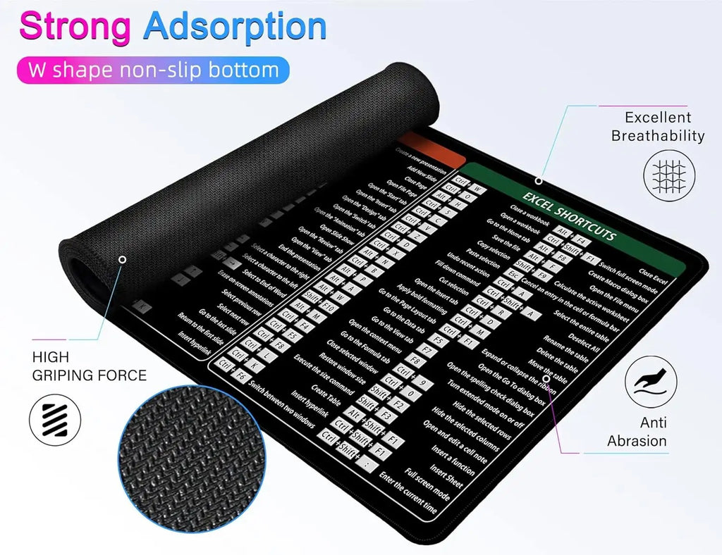 Grand tapis de souris version française