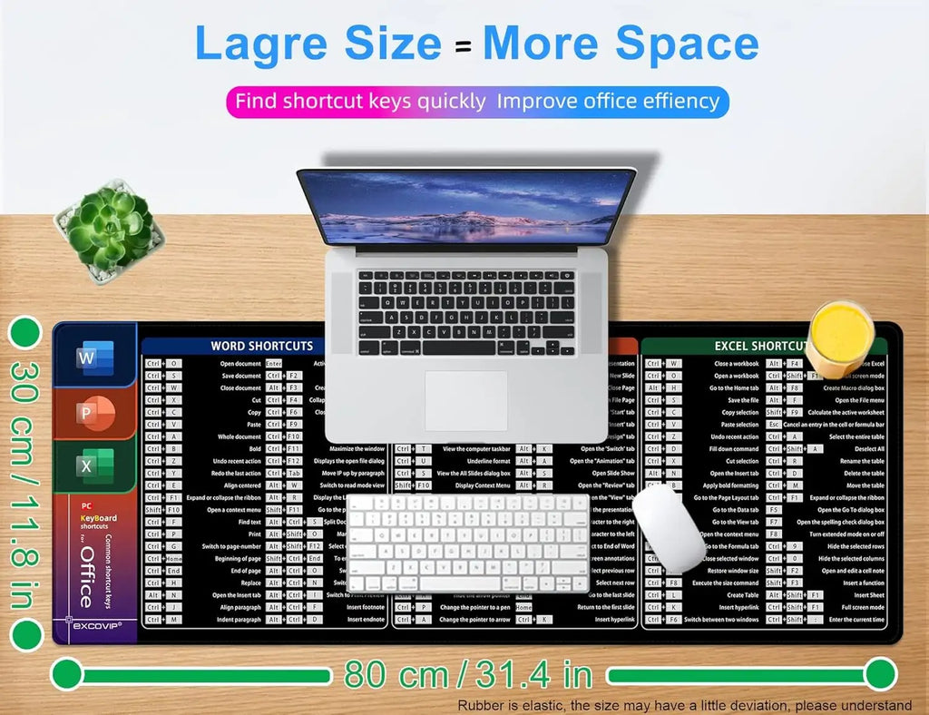 Grand tapis de souris version française