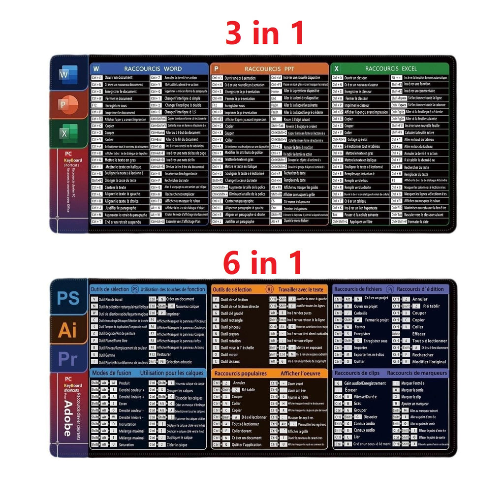 Française grand tapis de souris version